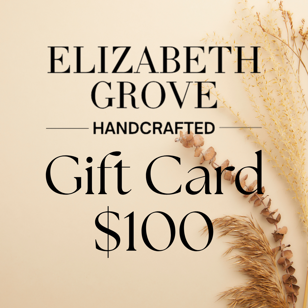 Elizabeth Grove Handcrafted Gift Card