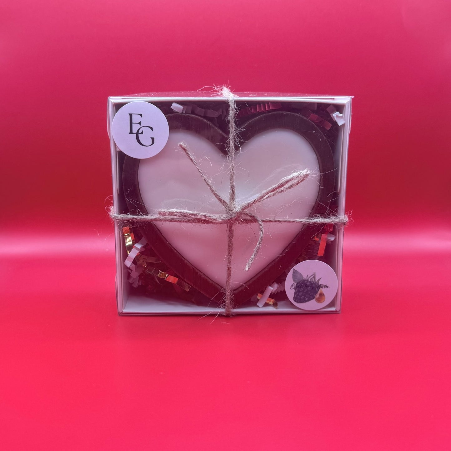 Handcrafted Mini Heart Candle