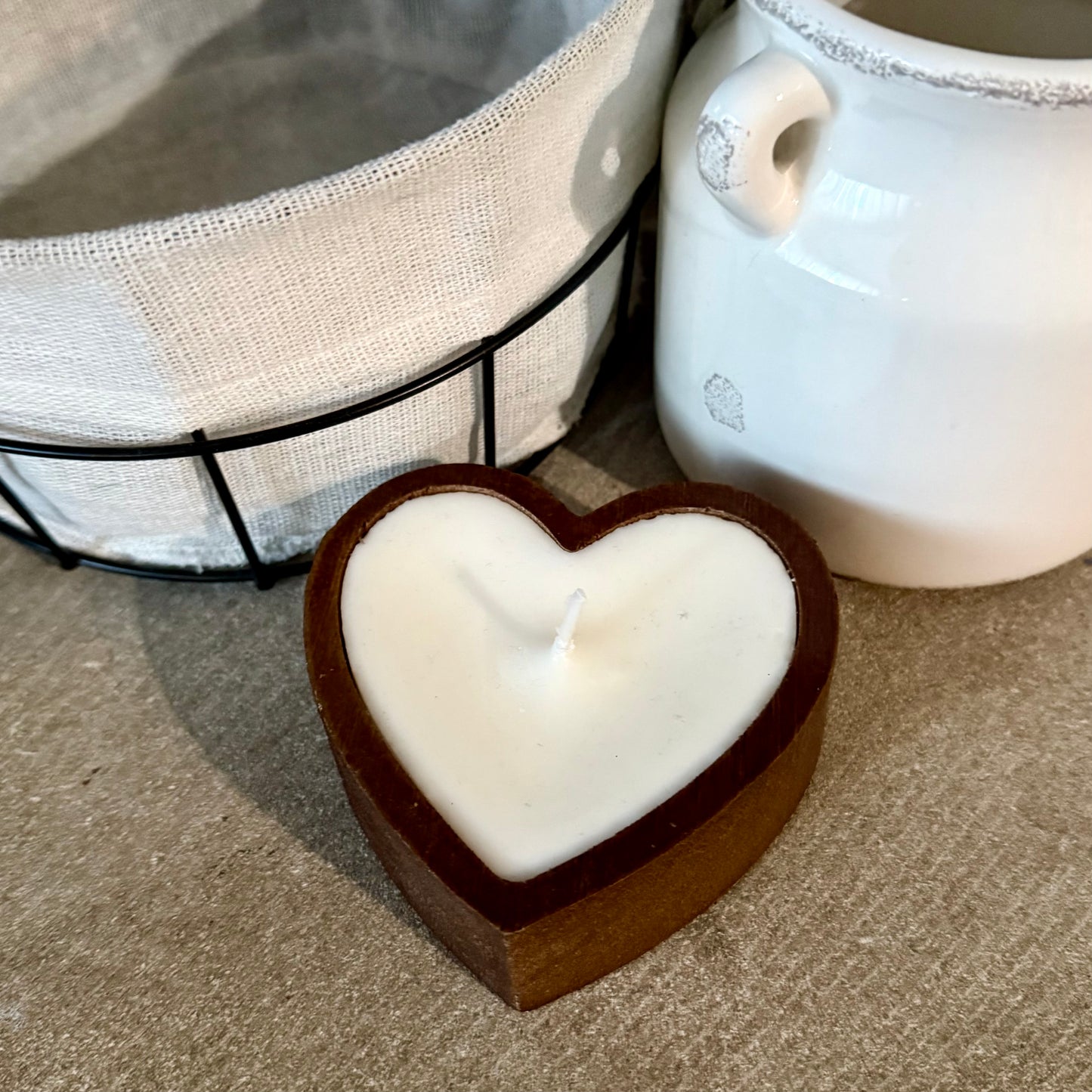 Handcrafted Mini Heart Candle