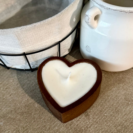 Handcrafted Mini Heart Candle