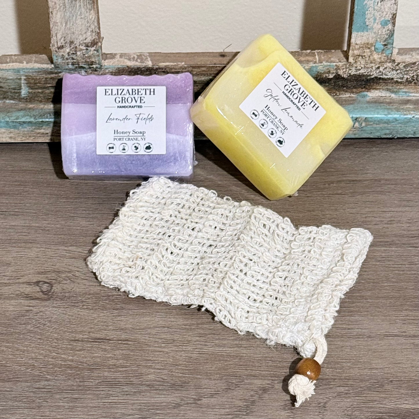 Soap Saver Bag: Cotton & Linen